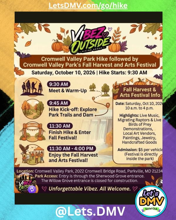 🥾 Hike – Cromwell Valley Park (Vibez Outside)